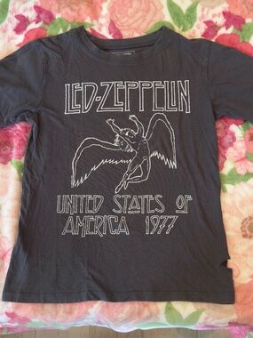 Led Zeppelin Band Tee | Charcoal Gray | XS